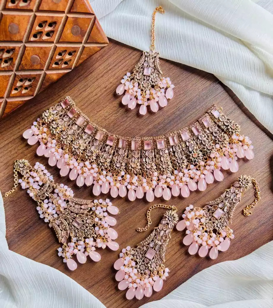 Zircon bridal set with jhumar