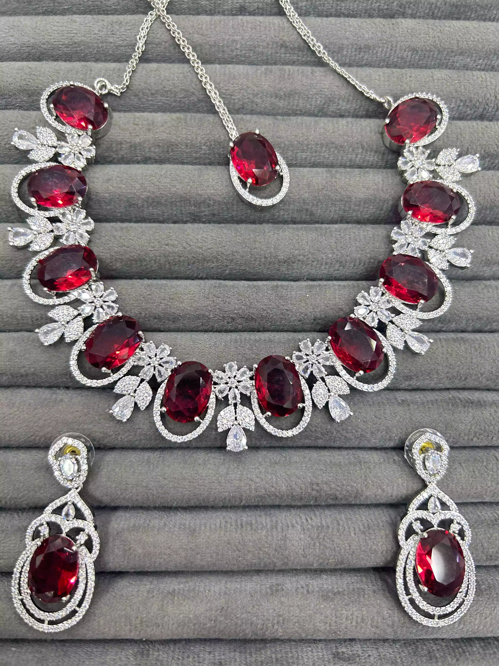 American diamond 1 carat bridal set