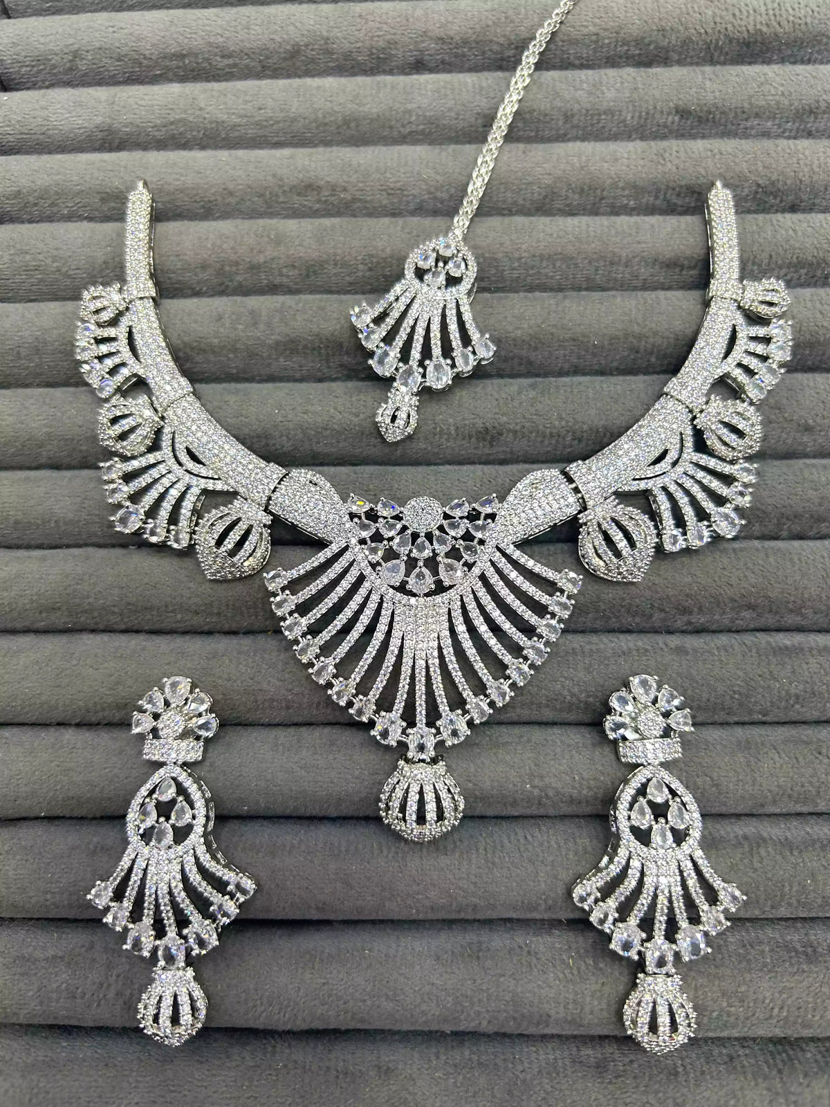 American diamond 1 carat bridal set Main image
