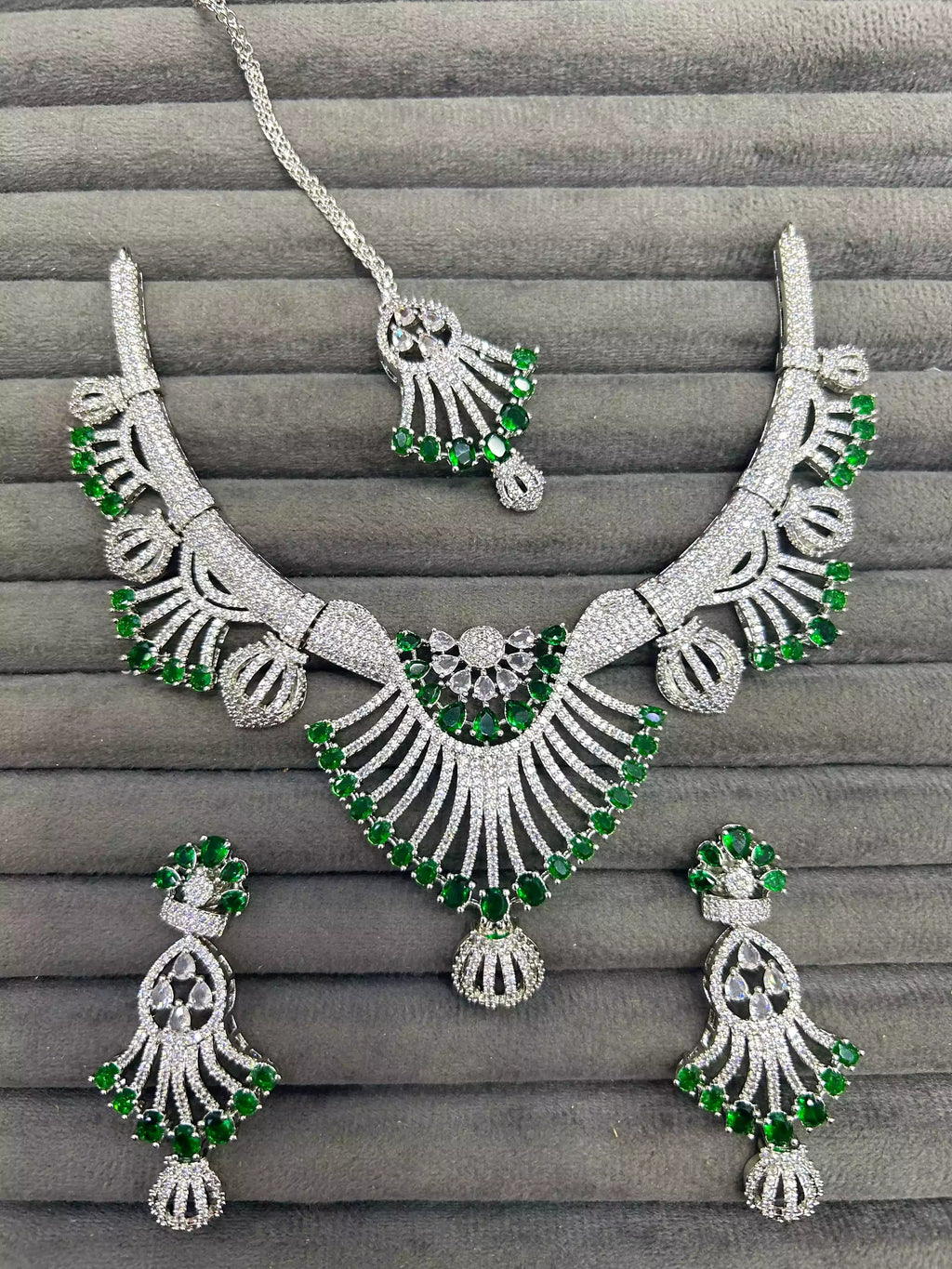 American diamond 1 carat bridal set