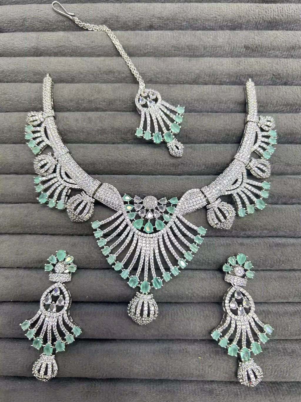 American diamond 1 carat bridal set