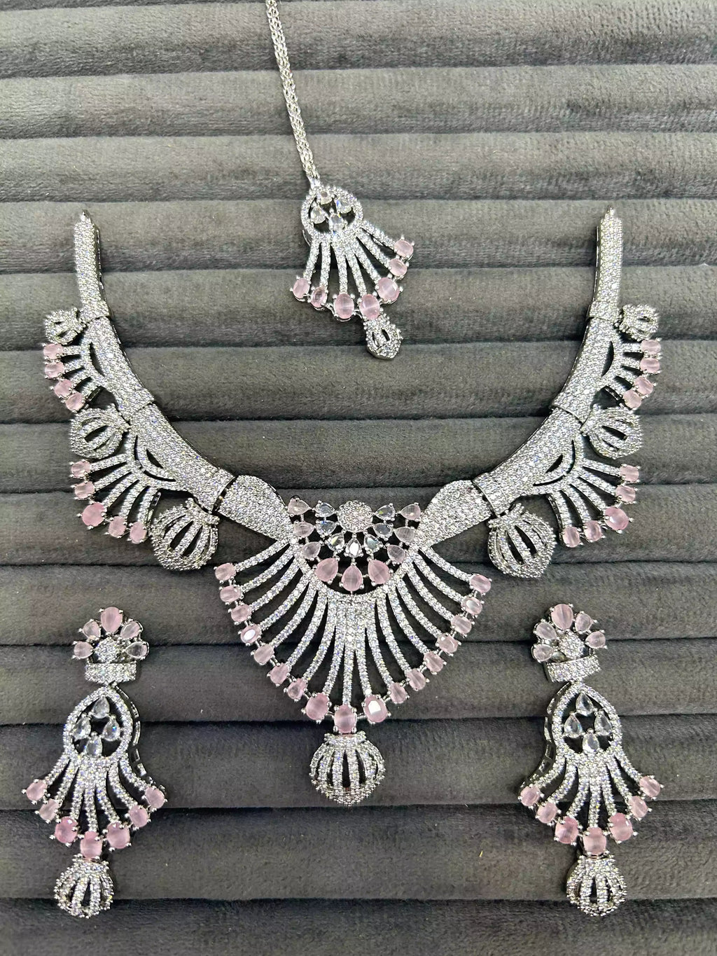 American diamond 1 carat bridal set