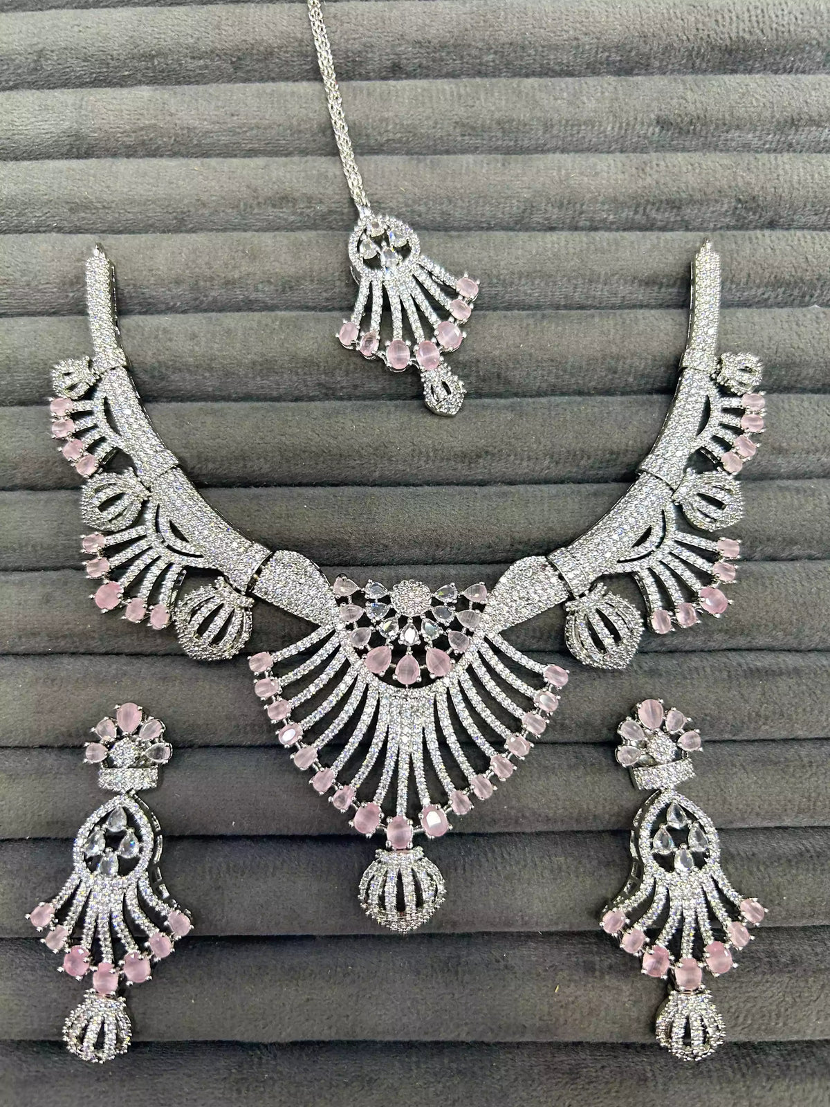 American diamond 1 carat bridal set