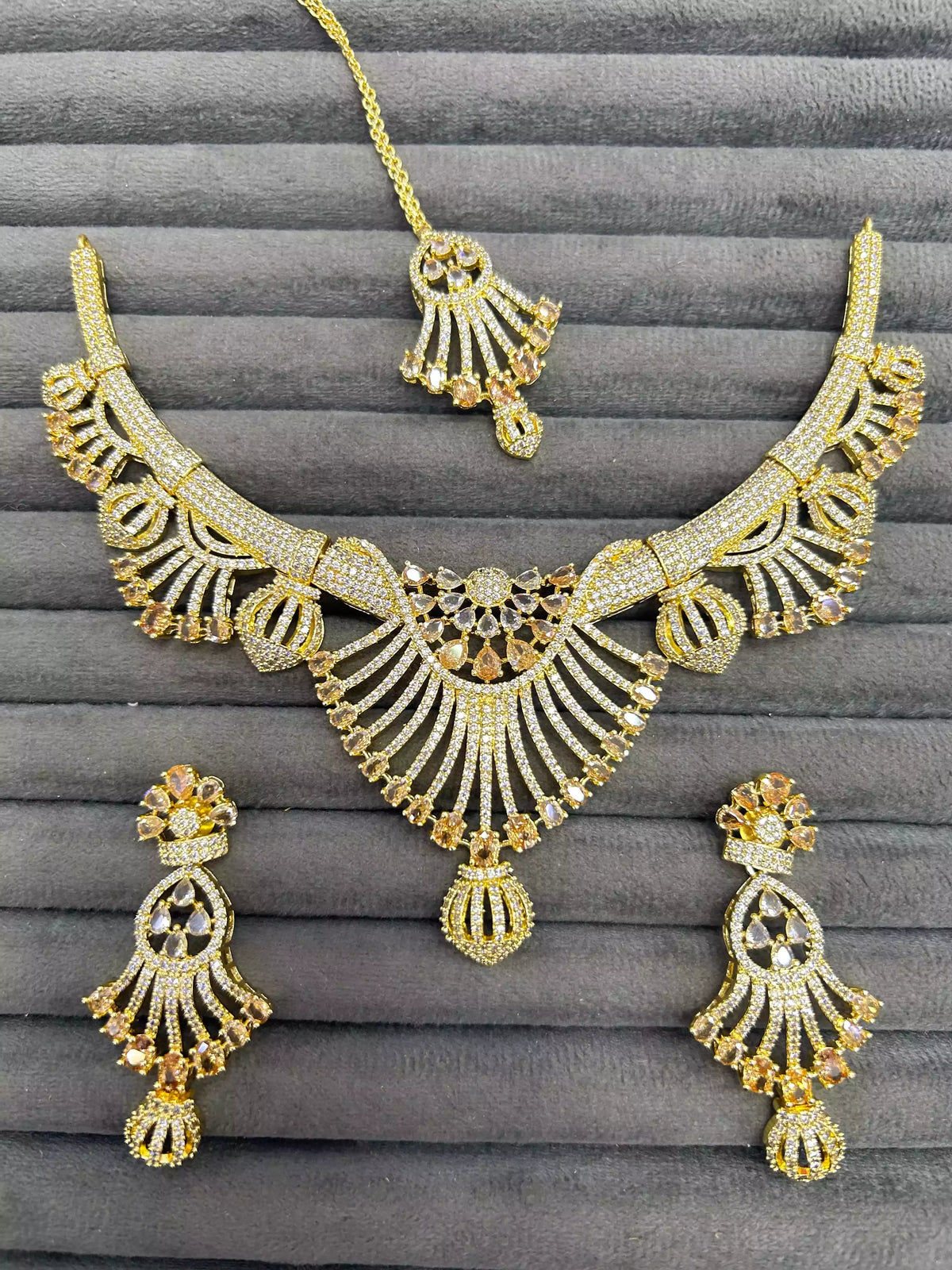 American diamond 1 carat bridal set Main image