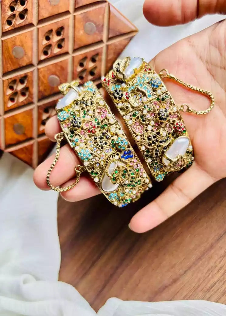 Handmade MOP bangle pair