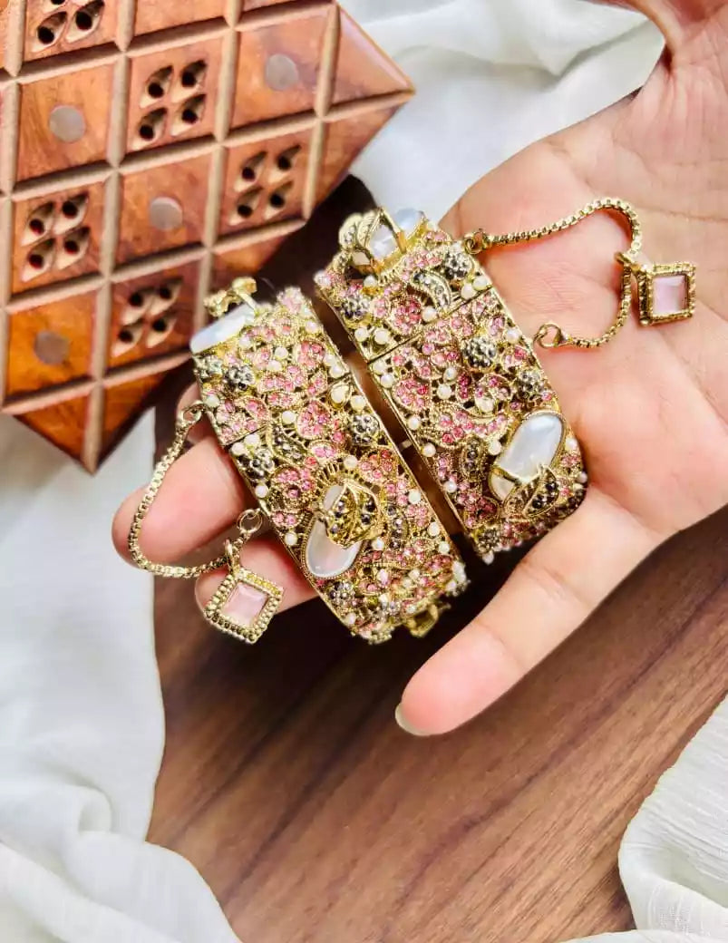 Handmade MOP bangle pair