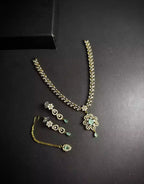 Indian zircon necklace set