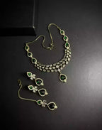 Indian zircon necklace set