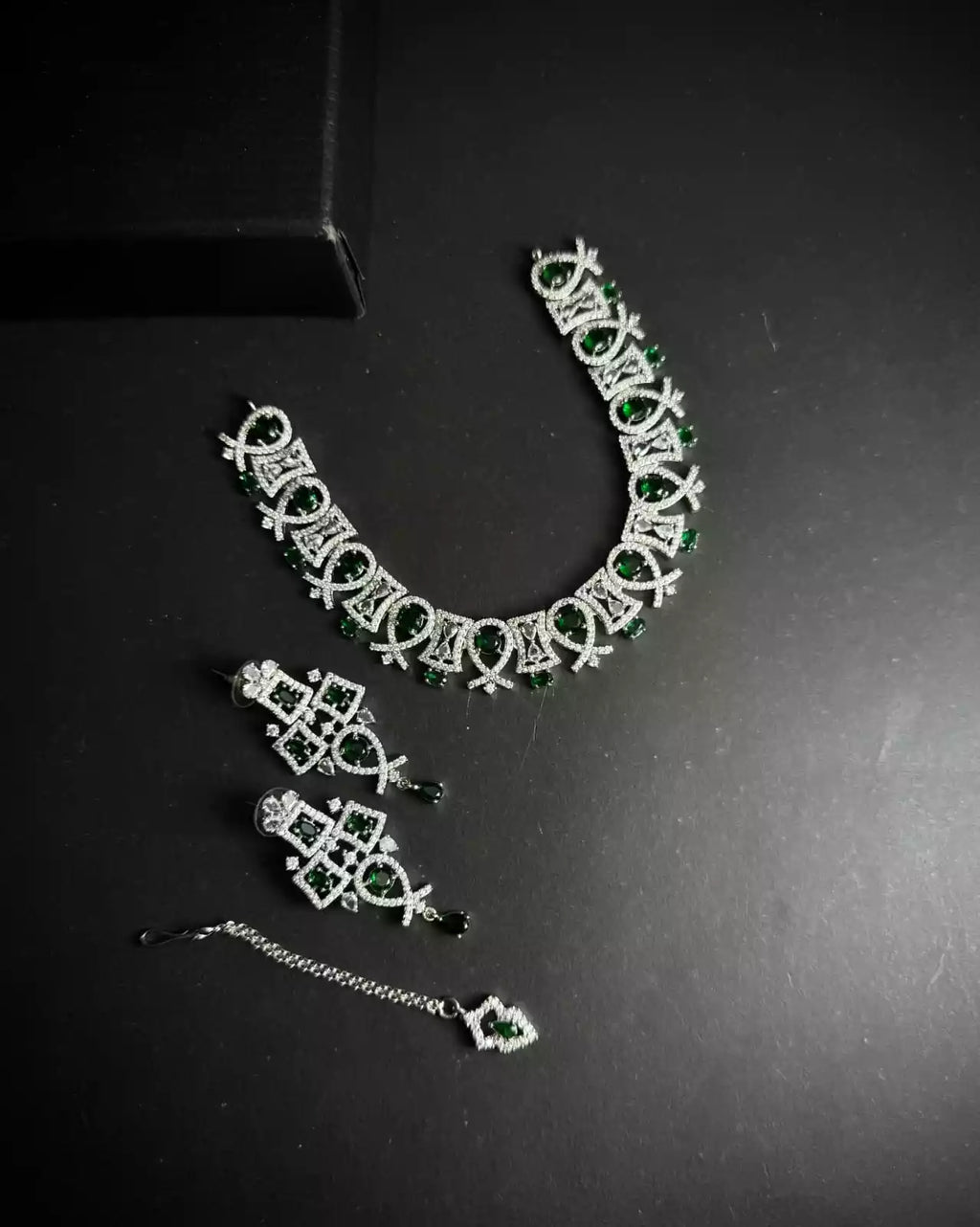 American diamond bridal set