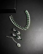 American diamond bridal set