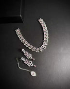 American diamond bridal set