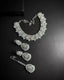 Zircon necklace set with teeka