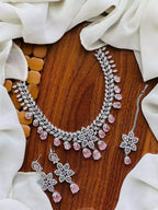 American diamond bridal set