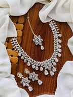 American diamond bridal set