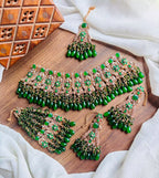 Handmade zircon bridal set