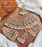 Handmade zircon bridal set