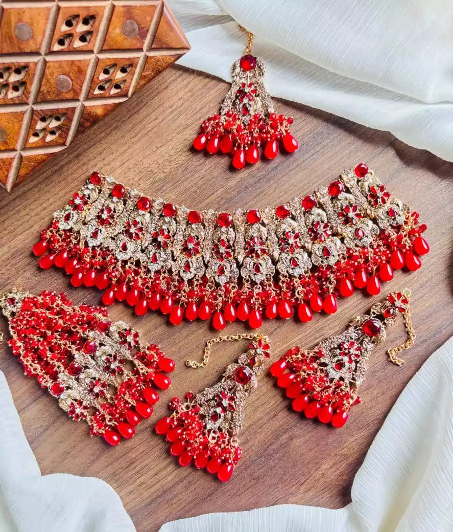 Handmade zircon bridal set Secondary image