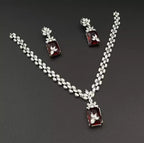Elegant zircon necklace set