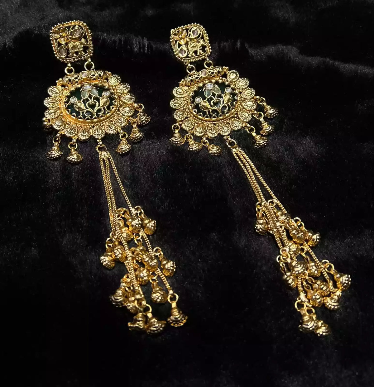 Long kashmiri earrings