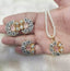 Zircon pendant set with ring