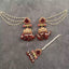 Elegant jhumki teeka with saharay