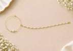 Gold plated bridal nose ring (nath)