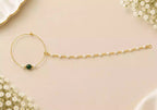 Gold plated bridal nose ring (nath)