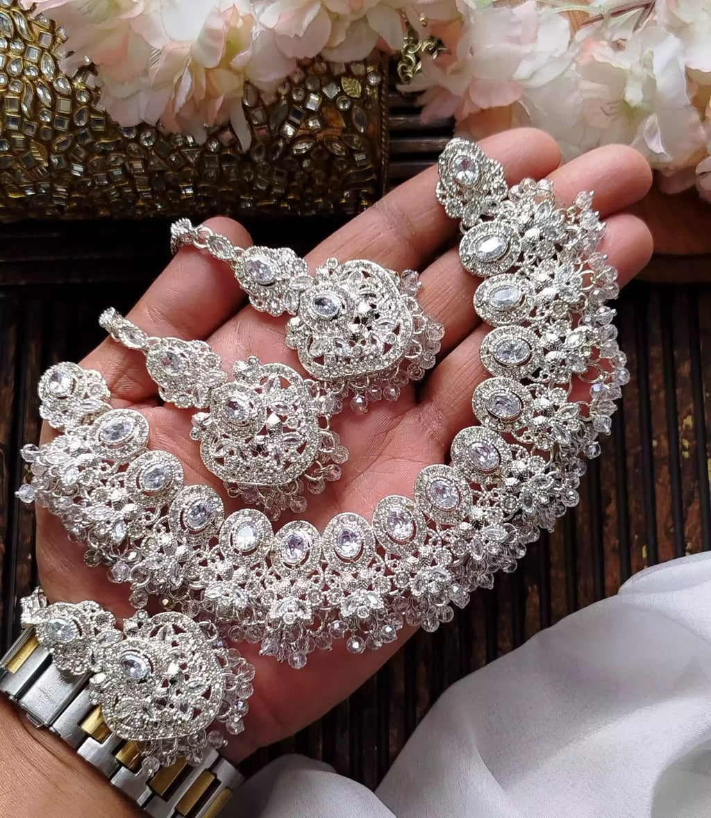 Zircon necklace set