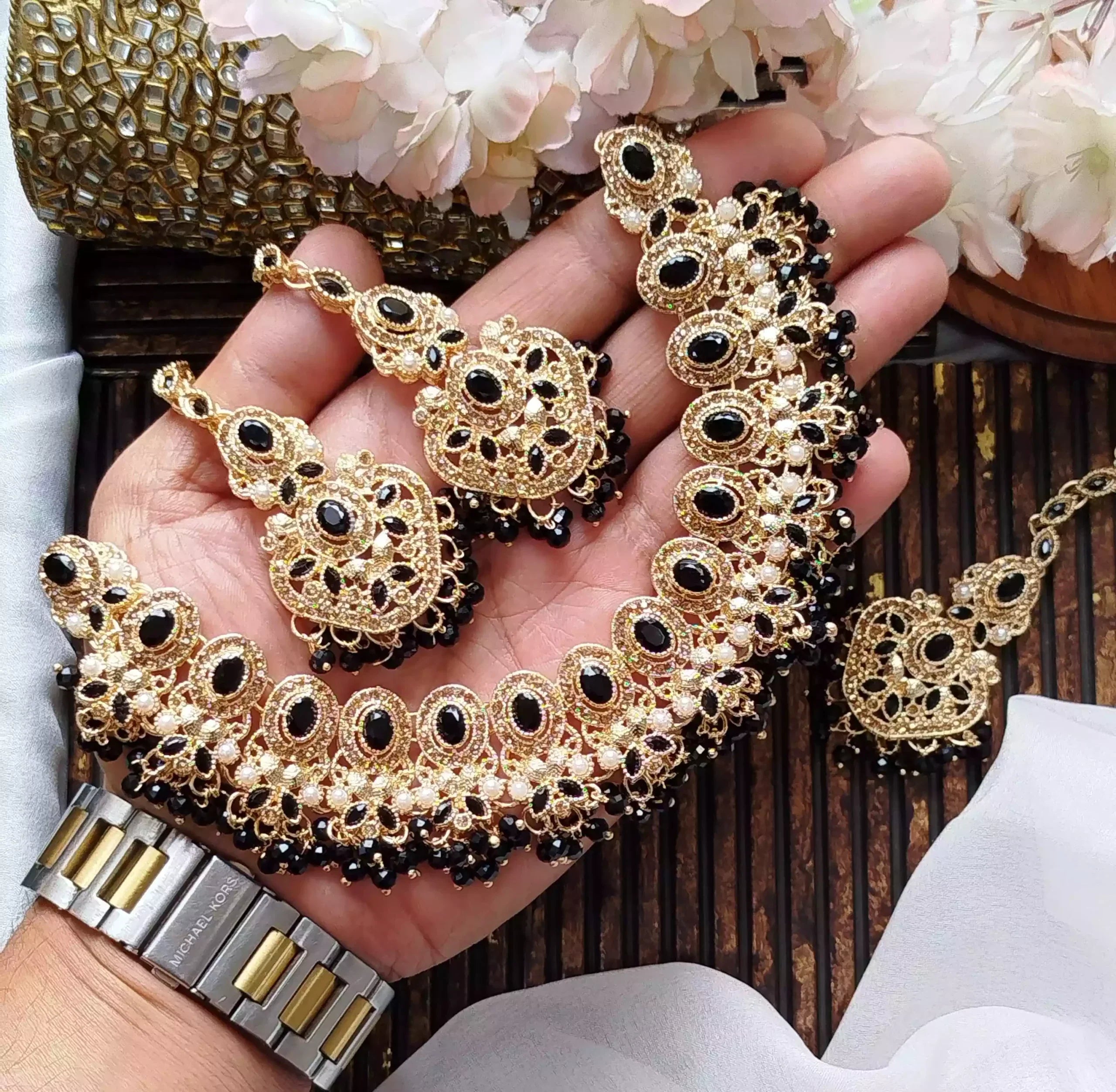 Zircon necklace set