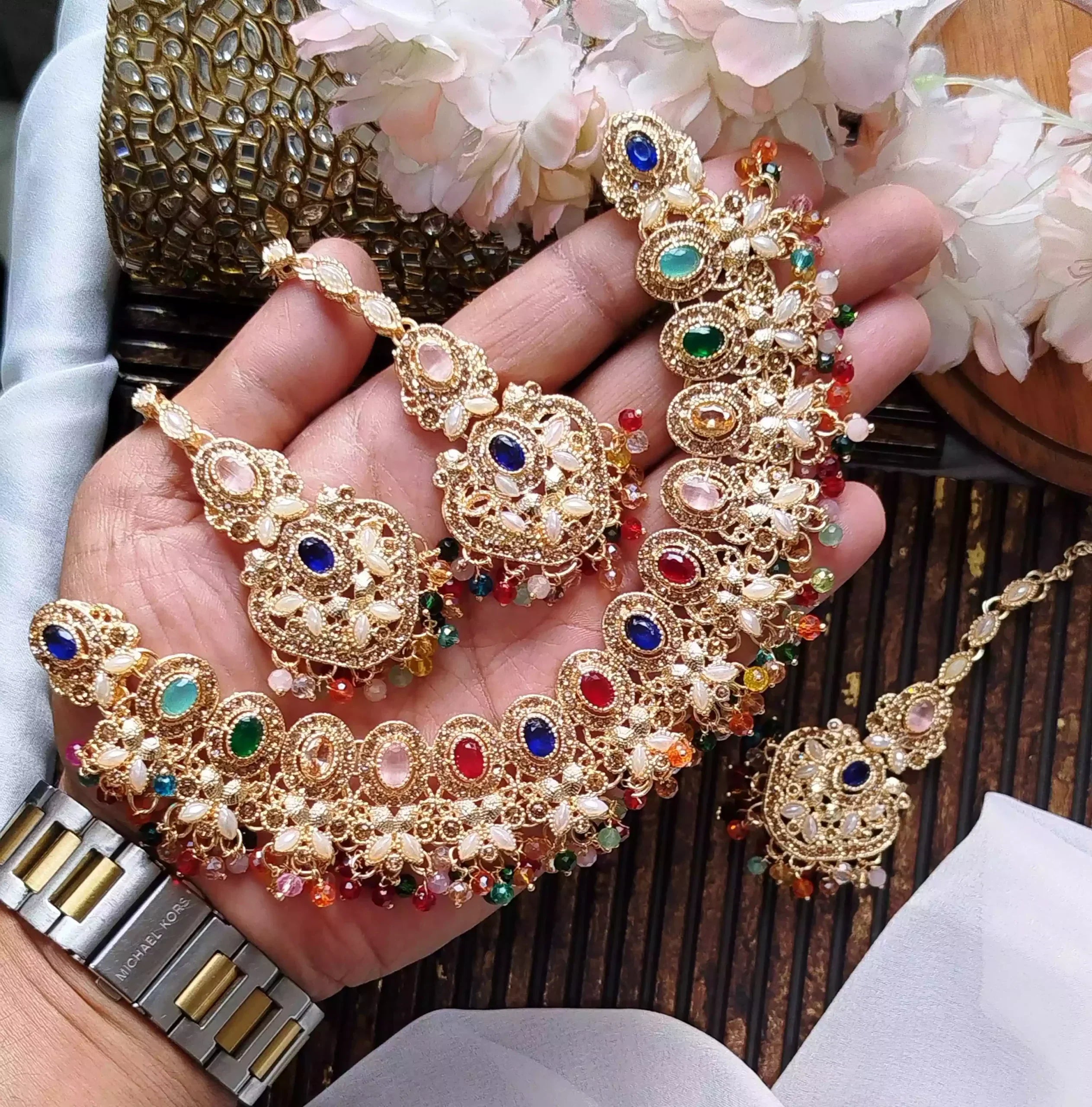 Zircon necklace set