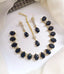 Big stone necklace set with teeka