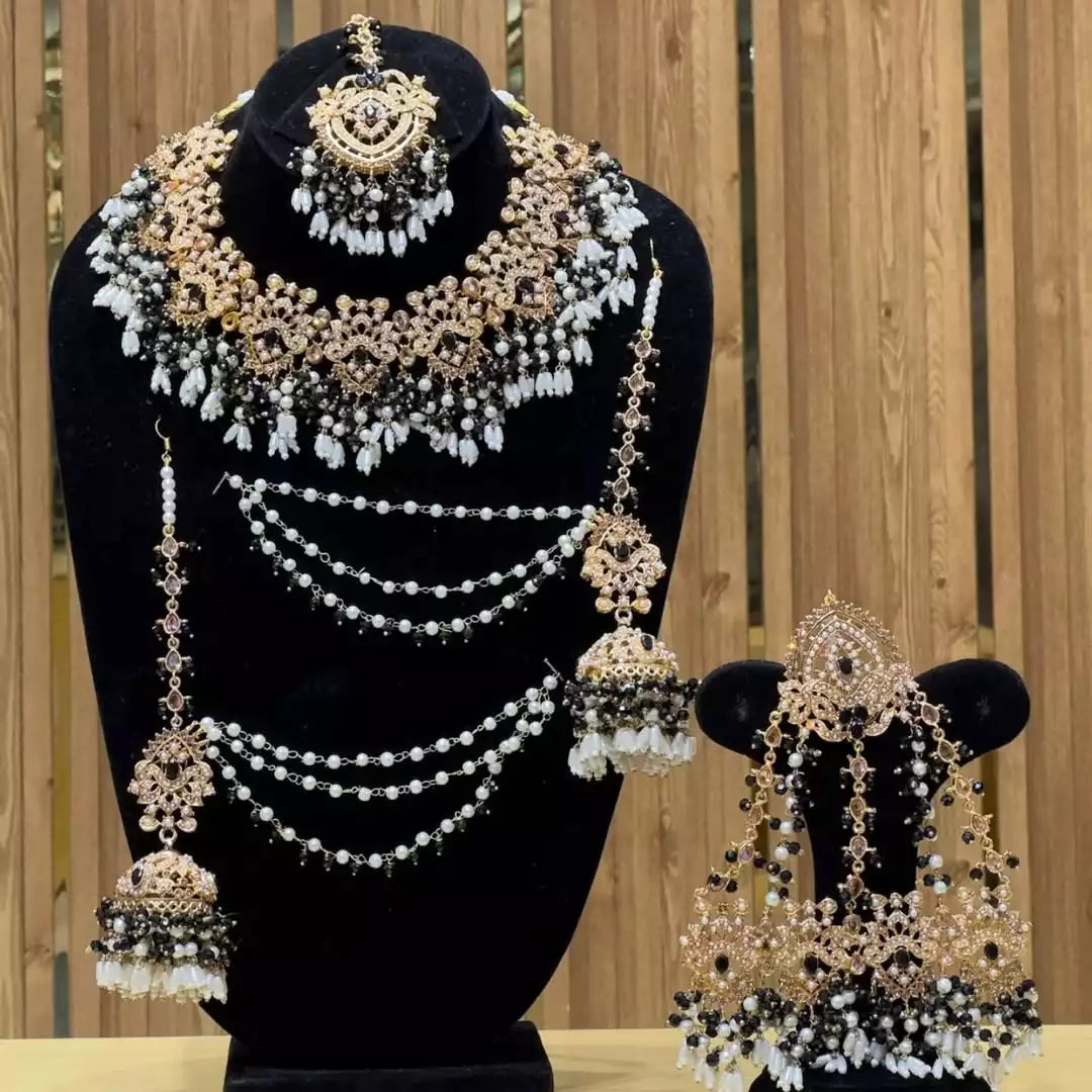 Noratan bridal set with jhumar Secondary image