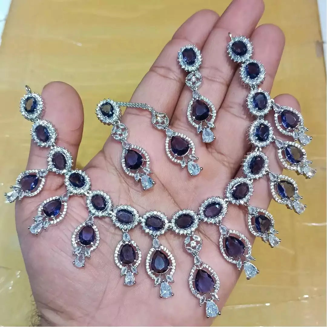 American diamond necklace set Main image