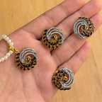 Indian zircon pendant set