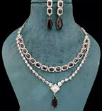 Double layer necklace set