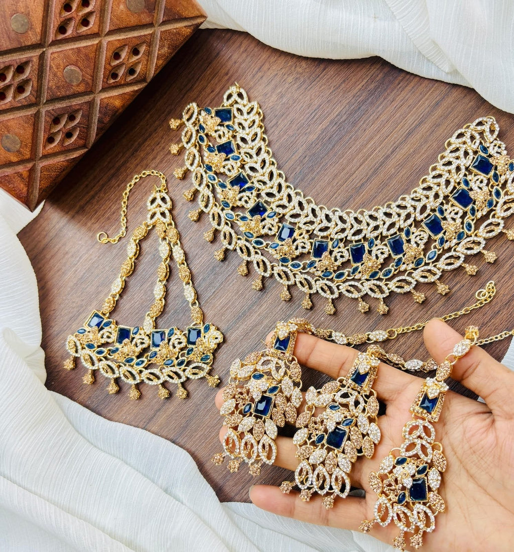 Zircon Bridal set with jhumar