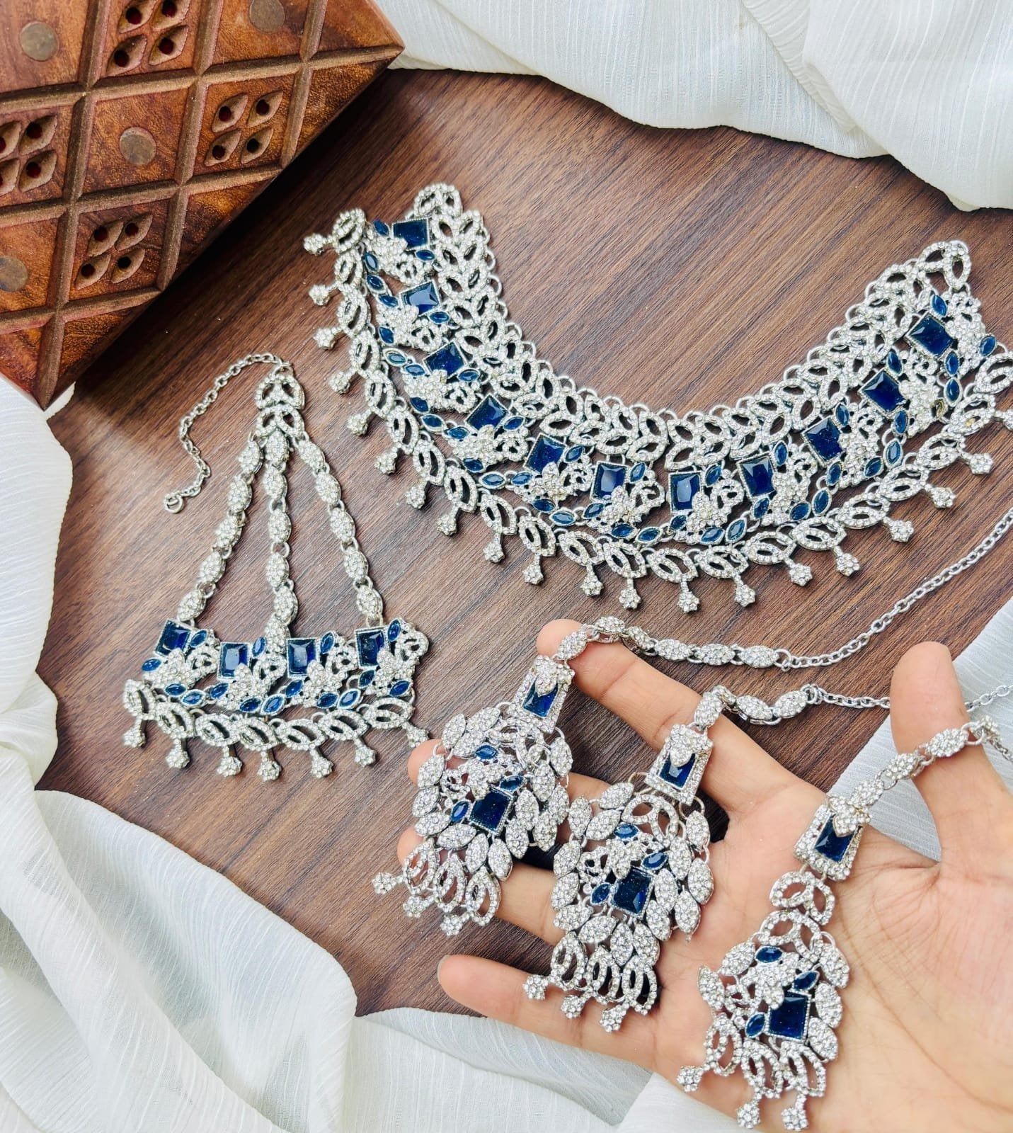 Zircon Bridal set with jhumar