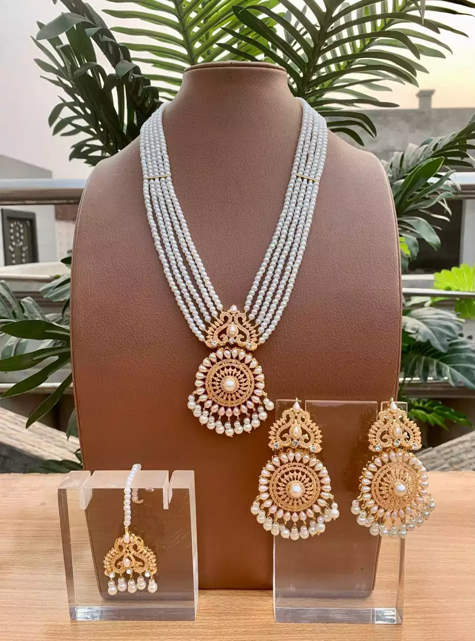 Noratan maala set with teeka