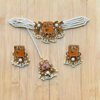 Designer choker set with teeka