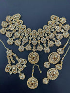 AD Zircon bridal set with jhumar