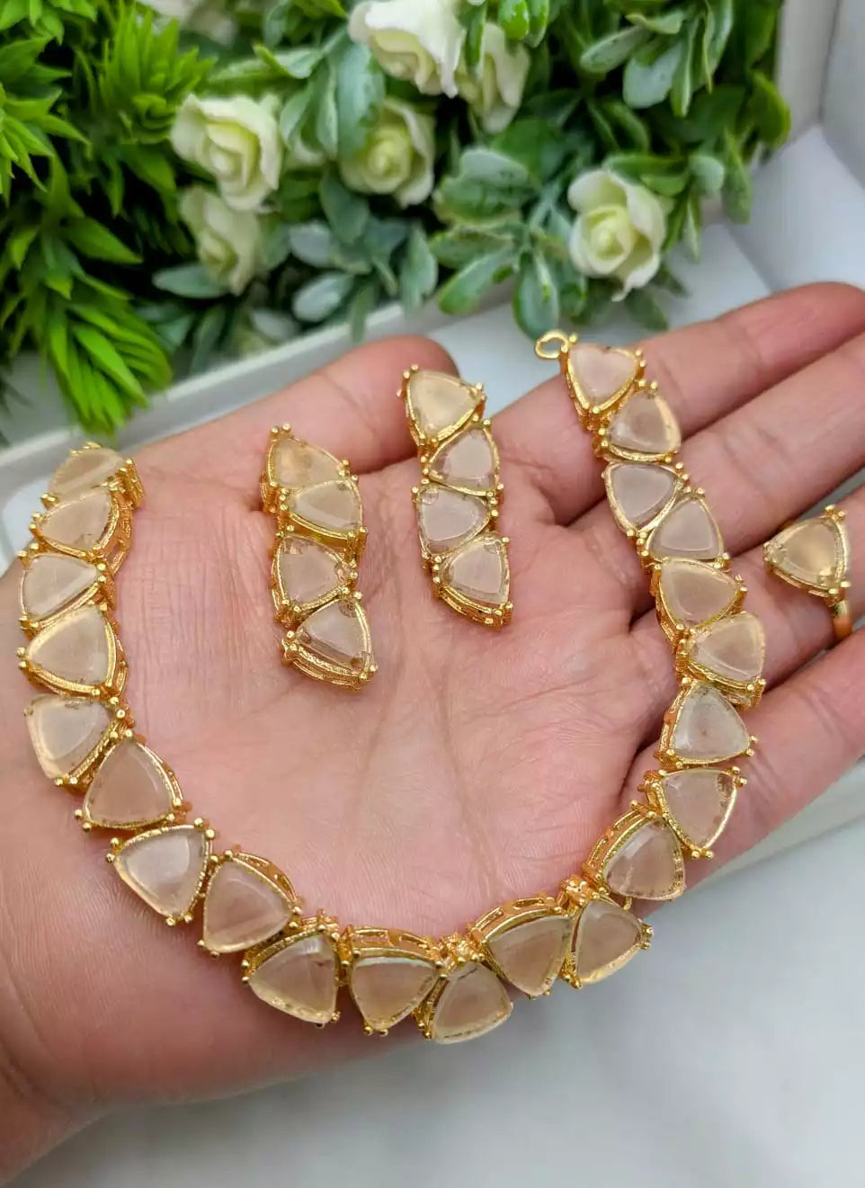 Egyptian necklace set with ring