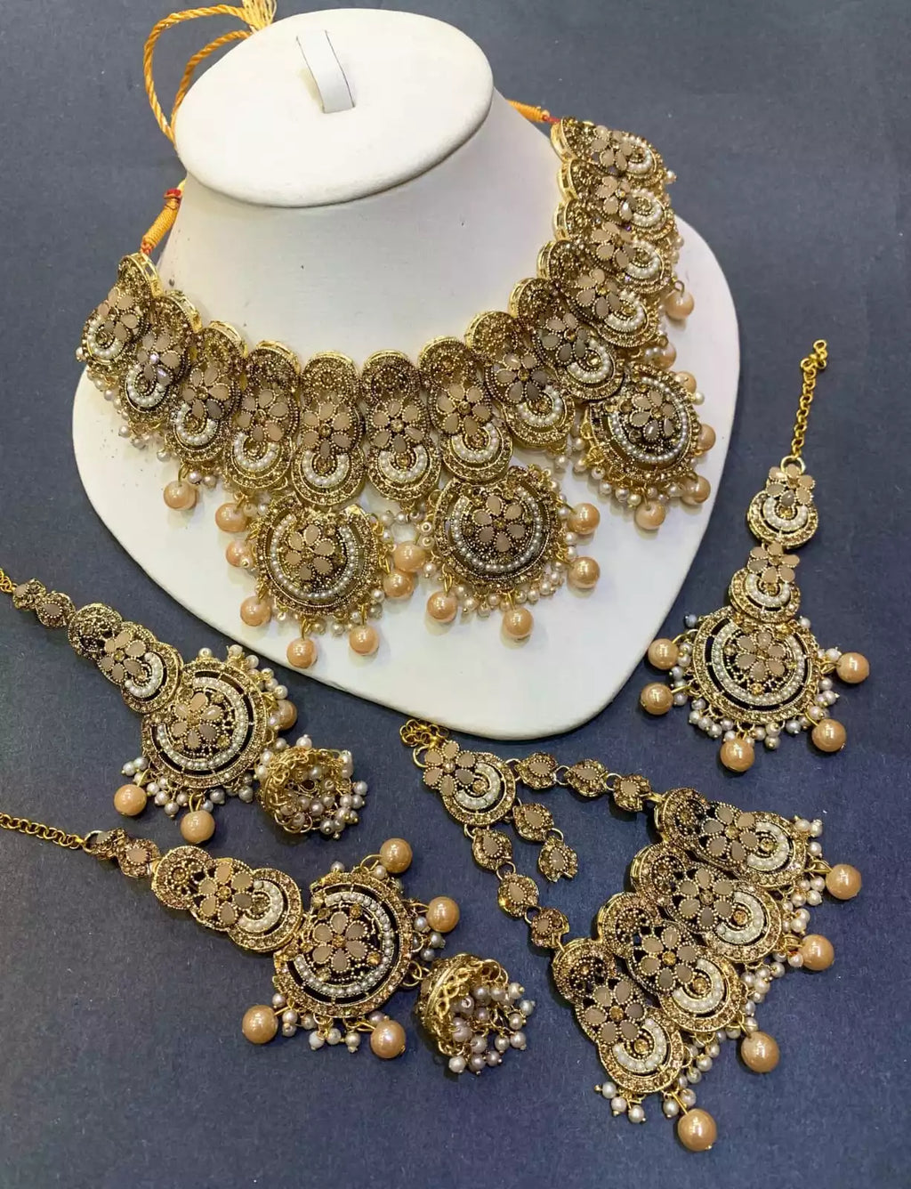 Heavy manjoos bridal jhumar set
