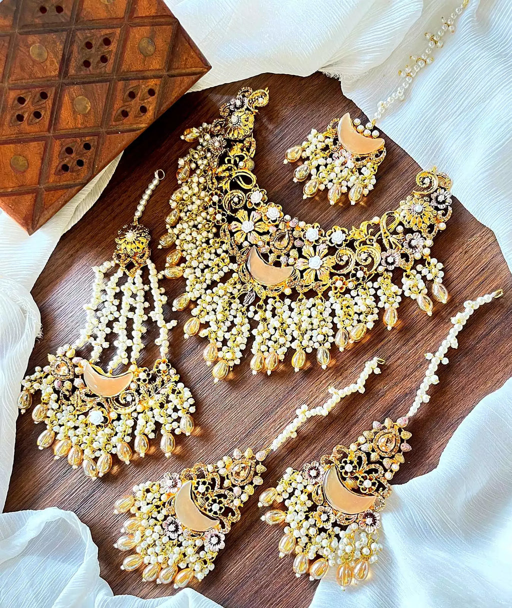Designer bridal jhumar set
