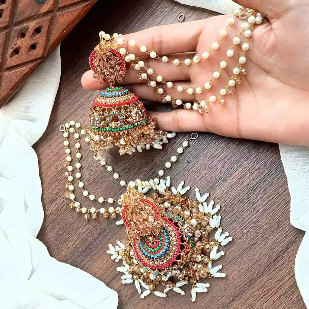 Noratan jhumki with saharay