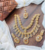 Double line necklace set with teeka