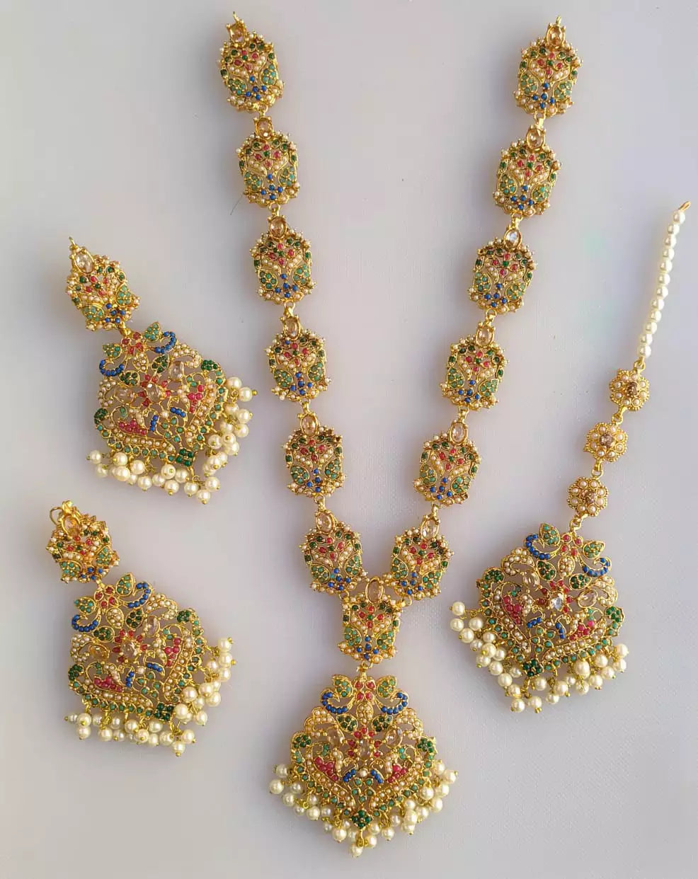 Indian jarao noratan maala set