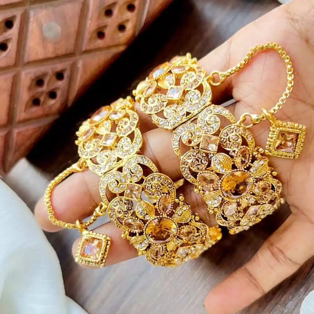 Zircon openable bangle pair Secondary image