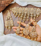 Zircon bridal set with jhumar