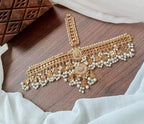 Heavy gajra bridal matha patti