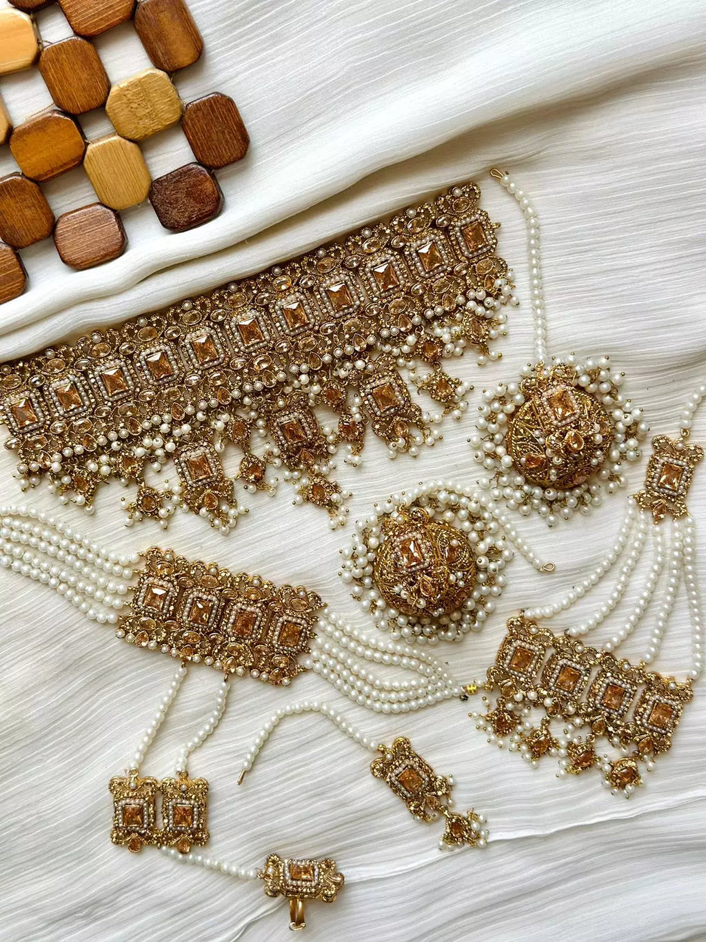Zircon complete bridal package with anja
